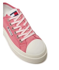 TOMMY HILFIGER TJW FOXING Plateau-Sneaker aus Stoff Preppy-Rosa - Damenschuhe - 3