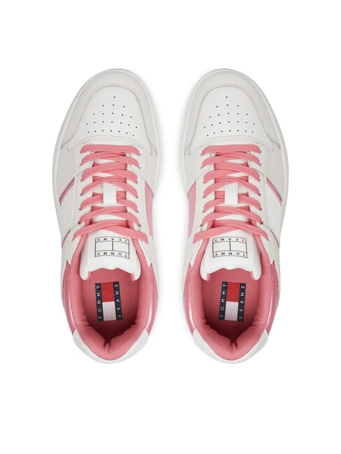 TH BROOKLYN Plateau-Sneaker aus Leder Preppy-Rosa - Damenschuhe