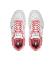 TOMMY HILFIGER TH BROOKLYN Plateau-Sneaker aus Leder Preppy-Rosa - Damenschuhe - 4