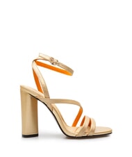 TOMMY HILFIGER TH GOLD BLOCK Hohe Ledersandalen Gold - Damenschuhe - 2