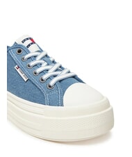 TOMMY HILFIGER TJW FOXING Canvas-Plateau-Sneaker Denim - Damenschuhe - 3