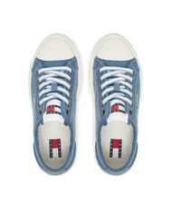 TOMMY HILFIGER TJW FOXING Canvas-Plateau-Sneaker Denim - Damenschuhe - 4