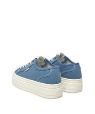 TOMMY HILFIGER TJW FOXING Canvas-Plateau-Sneaker Denim - Damenschuhe - 5