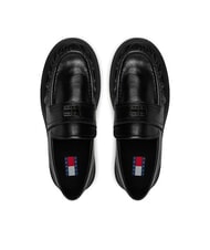 TOMMY HILFIGER TJW ORIGIN LOAFER Damen-Ledermokassins Schwarz - Damenschuhe - 4