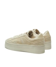 TOMMY HILFIGER GREENWICH Plateau-Sneaker aus Wildleder Zeitungspapier - Damenschuhe - 6