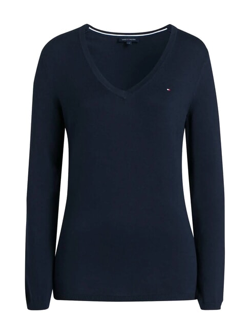 TH Damenpullover mit V-Ausschnitt Blau - Damenpullover
