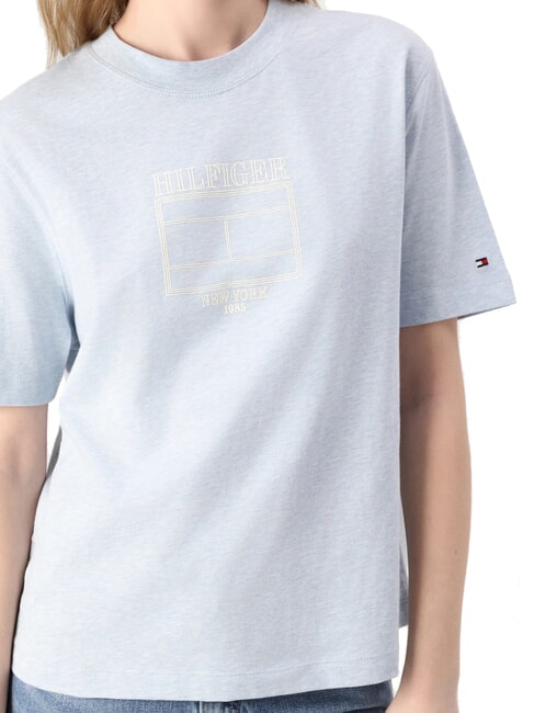 OUTLINE FLAG TEE Kurzarm-T-Shirt in regul&auml;rer Passform eisblaues Heidekraut - T-Shirts und Tops f&uuml;r Damen