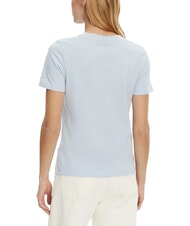 TOMMY HILFIGER TH Kurz&auml;rmeliges T-Shirt mit Aufdruck luftiges Blau - T-Shirts und Tops f&uuml;r Damen - 2