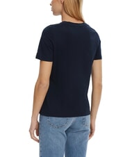 TOMMY HILFIGER TH Kurz&auml;rmeliges T-Shirt mit Aufdruck dunkle Nachtmarine - T-Shirts und Tops f&uuml;r Damen - 2
