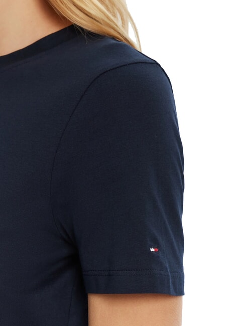 TH Kurz&auml;rmeliges T-Shirt mit Aufdruck dunkle Nachtmarine - T-Shirts und Tops f&uuml;r Damen