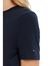 TOMMY HILFIGER TH Kurz&auml;rmeliges T-Shirt mit Aufdruck dunkle Nachtmarine - T-Shirts und Tops f&uuml;r Damen - 4