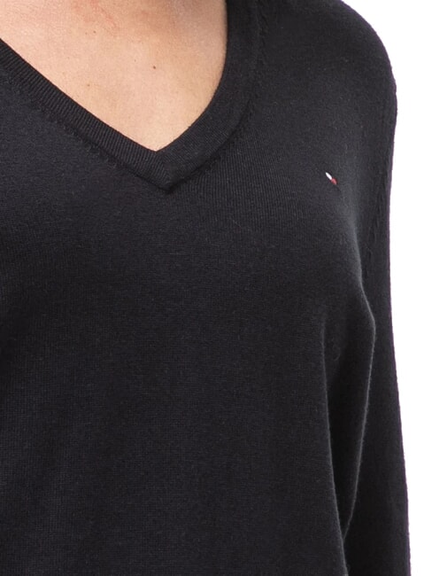 TH Damenpullover mit V-Ausschnitt Tommy Black - Damenpullover