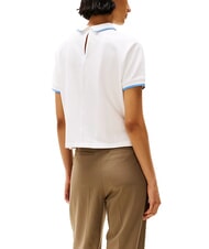 TOMMY HILFIGER TH Kurzarm-Poloshirt f&uuml;r Damen ecru - Damen-Polo-Shirts/Damen-Polo-Shirt/Damenpoloshirt/Damenpoloshirts - 2