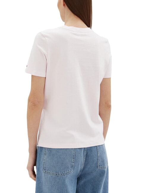 TH Kurz&auml;rmeliges T-Shirt mit Aufdruck Hellrosa - T-Shirts und Tops f&uuml;r Damen