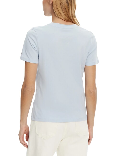 TH Kurz&auml;rmeliges T-Shirt mit Aufdruck luftiges Blau - T-Shirts und Tops f&uuml;r Damen