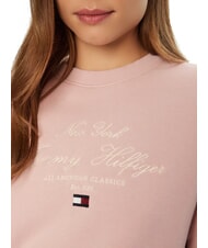 TOMMY HILFIGER MODERN SCRIPT Damen-Sweatshirt mit Rundhalsausschnitt nebliges Rosa - Sweatshirts Damen - 3