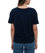 TOMMY HILFIGER TH L&auml;ssig geschnittenes T-Shirt mit V-Ausschnitt dunkle Nachtmarine - T-Shirts und Tops f&uuml;r Damen - 2