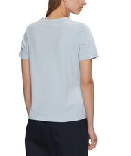 TOMMY HILFIGER MODERN SCRIPT Baumwoll-T-Shirt mit Aufdruck - T-Shirts und Tops f&uuml;r Damen