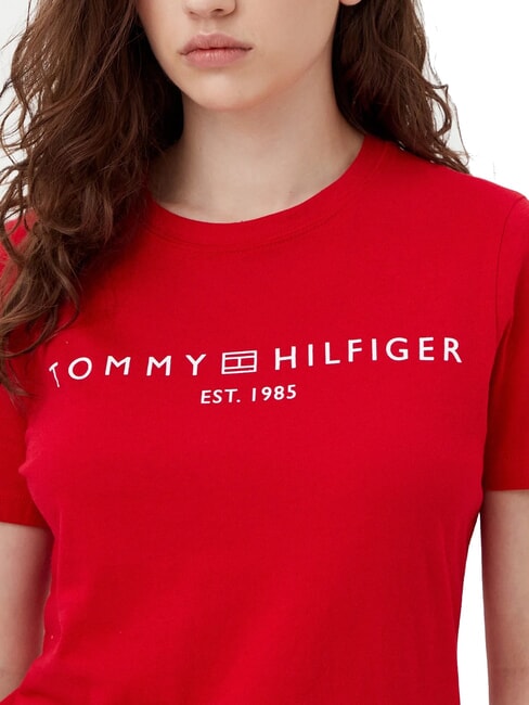 TH 1985 Baumwoll-T-Shirt Prim&auml;rrot - T-Shirts und Tops f&uuml;r Damen