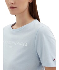 TOMMY HILFIGER TH 1985 Baumwoll-T-Shirt luftiges Blau - T-Shirts und Tops f&uuml;r Damen - 3