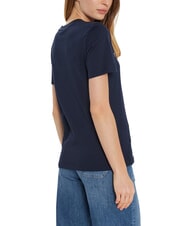 TOMMY HILFIGER TH 1985 Baumwoll-T-Shirt dunkle Nachtmarine - T-Shirts und Tops f&uuml;r Damen - 2