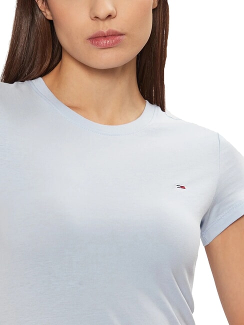 TH JEANS Kurz&auml;rmeliges T-Shirt mit Logostickerei s&uuml;&szlig;es Blau - T-Shirts und Tops f&uuml;r Damen