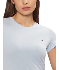 TOMMY HILFIGER TH JEANS Kurz&auml;rmeliges T-Shirt mit Logostickerei s&uuml;&szlig;es Blau - T-Shirts und Tops f&uuml;r Damen - 3