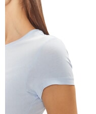 TOMMY HILFIGER TH JEANS Kurz&auml;rmeliges T-Shirt mit Logostickerei s&uuml;&szlig;es Blau - T-Shirts und Tops f&uuml;r Damen - 4