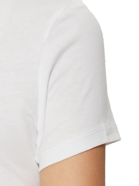 TH JEANS Kurzarm-T-Shirt mit V-Ausschnitt Wei&szlig; - T-Shirts und Tops f&uuml;r Damen