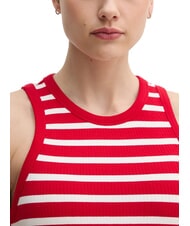 TOMMY HILFIGER TH Tanktop mittelrot/wei&szlig; - T-Shirts und Tops f&uuml;r Damen - 3