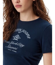 TOMMY HILFIGER NYC RINGER Schmal geschnittenes Kurzarm-T-Shirt dunkle Nachtmarine - T-Shirts und Tops f&uuml;r Damen - 3