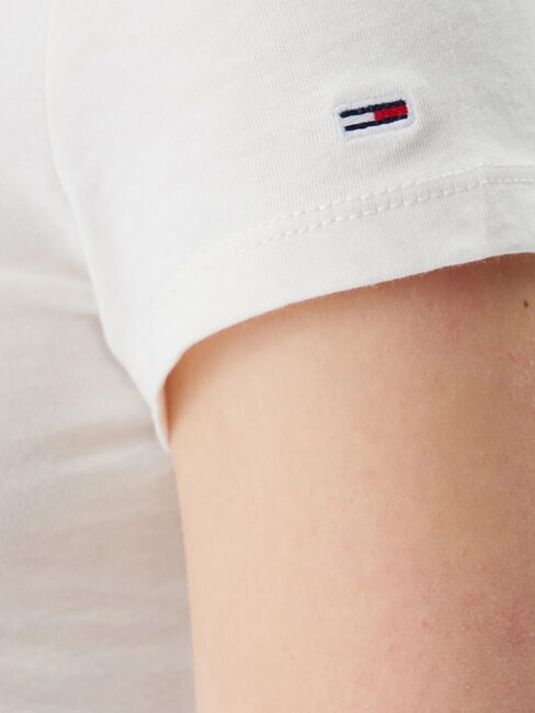 TH JEANS Baumwoll-T-Shirt mit Logodruck altes Wei&szlig; - T-Shirts und Tops f&uuml;r Damen