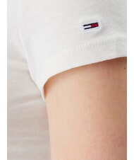 TOMMY HILFIGER TH JEANS Baumwoll-T-Shirt mit Logodruck altes Wei&szlig; - T-Shirts und Tops f&uuml;r Damen - 4