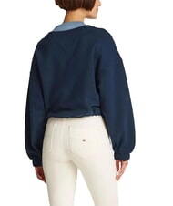 TOMMY HILFIGER TJW Damen-Sweatshirt mit Rundhalsausschnitt und Kordelzug dunkle Nachtmarine - Sweatshirts Damen - 2