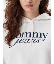 TOMMY HILFIGER SCRIPT LOGO Hoodie mit lockerer Passform altes Wei&szlig; - Sweatshirts Damen - 3