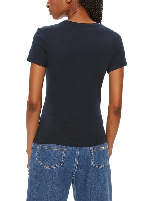 SCRIPT LOGO Kurzarm-T-Shirt dunkle Nachtmarine - T-Shirts und Tops f&uuml;r Damen