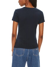 TOMMY HILFIGER SCRIPT LOGO Kurzarm-T-Shirt dunkle Nachtmarine - T-Shirts und Tops f&uuml;r Damen - 2