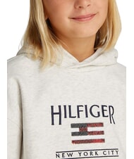 TOMMY HILFIGER KIDS BIMBA Pailletten-Patch-Hoodie Schneewei&szlig;es Heidekraut - Sweatshirts Kinder - 3