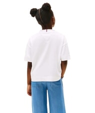 TOMMY HILFIGER KIDS BIMBA Kurzarm-T-Shirt mit lockerer Passform Wei&szlig; - Kinder-T-Shirt - 2