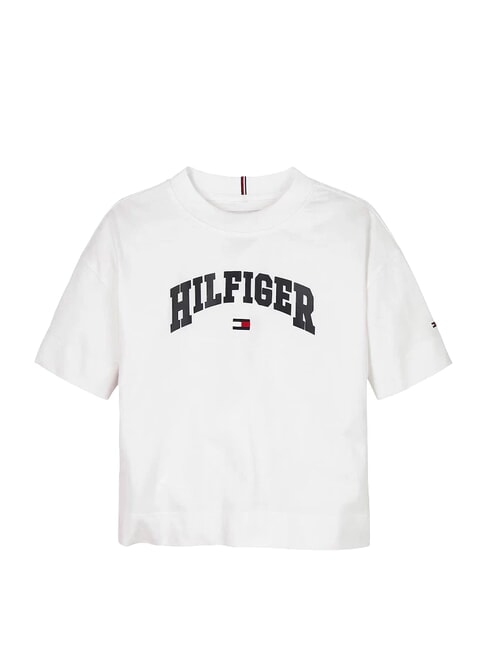 KIDS BIMBA Kurzarm-T-Shirt mit lockerer Passform Wei&szlig; - Kinder-T-Shirt