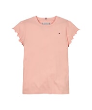 TOMMY HILFIGER KIDS BIMBA Kurz&auml;rmeliges T-Shirt mit Locken Koralleneis - Kinder-T-Shirt - 4