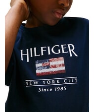 TOMMY HILFIGER KIDS BIMBA Kurzarm-T-Shirt mit lockerer Passform dunkle Nachtmarine - Kinder-T-Shirt - 3