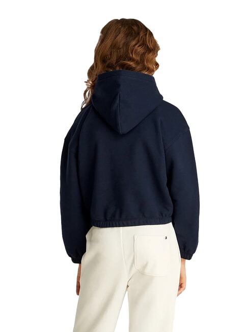 KIDS BIMBA Pailletten-Patch-Hoodie dunkle Nachtmarine - Sweatshirts Kinder