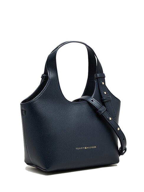 TH LOGO Schultertasche mit Schultergurt Raum blau - Damentaschen