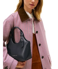 TOMMY HILFIGER TH LOGO Schultertasche mit Schultergurt Schwarz - Damentaschen - 4