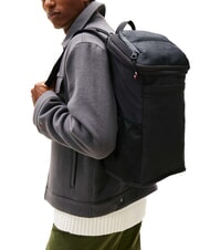 TOMMY HILFIGER TH TRAVEL Rucksack Schwarz - Rucks&auml;cke f&uuml;r Schule &amp; Freizeit - 5