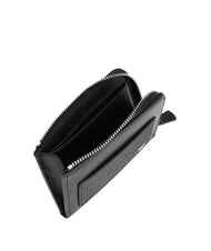 TOMMY HILFIGER TH FLAG M&uuml;nzbeutel aus Leder Schwarz - Brieftaschen Herren - 2