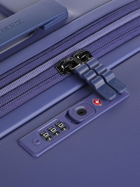 FLYDUCK Mittelgro&szlig;er erweiterbarer Trolley Skipper Blau - Harte Trolleys