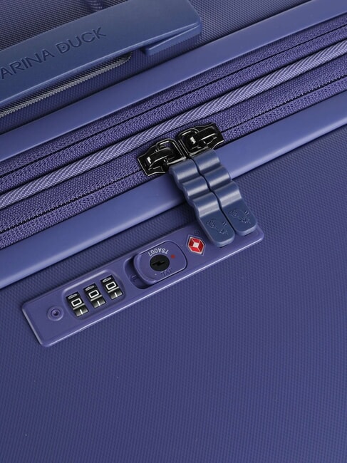 FLYDUCK Gro&szlig;er erweiterbarer Trolley Skipper Blau - Harte Trolleys