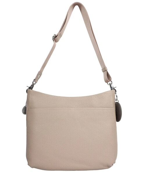 MELLOW LEATHER Umh&auml;ngetasche aus Leder warmes Taupe - Damentaschen